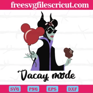 Maleficent Vacay Mode Layers Svg
