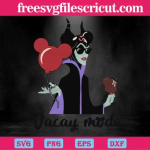 Maleficent Vacay Mode Layers Svg Invert