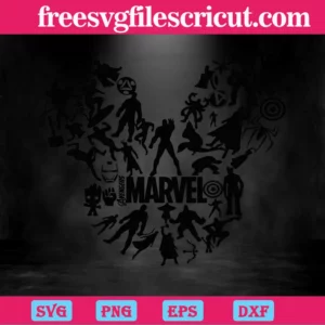 Marvel Mickey Head Svg File For Cricut Invert