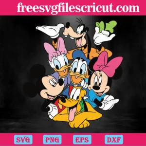 Mickey Mouse Clubhouse Svg Invert