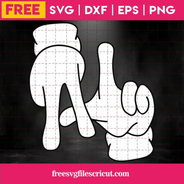 Mickey Mouse Hands Outline Svg Free