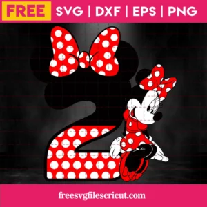 Minnie Mouse Birthday Girl Svg Free Invert