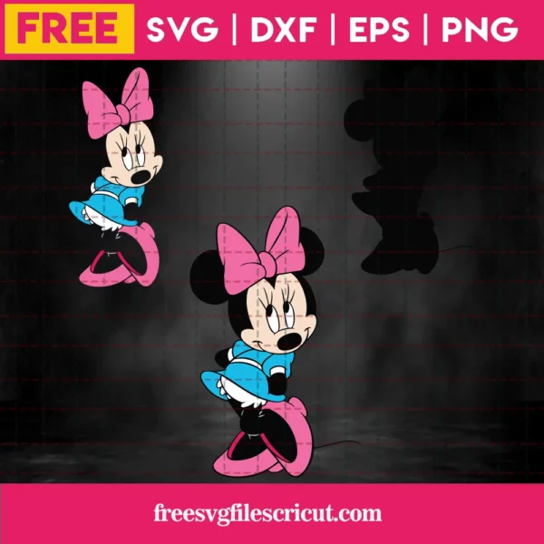 Minnie Mouse Silhouette Svg Free Invert