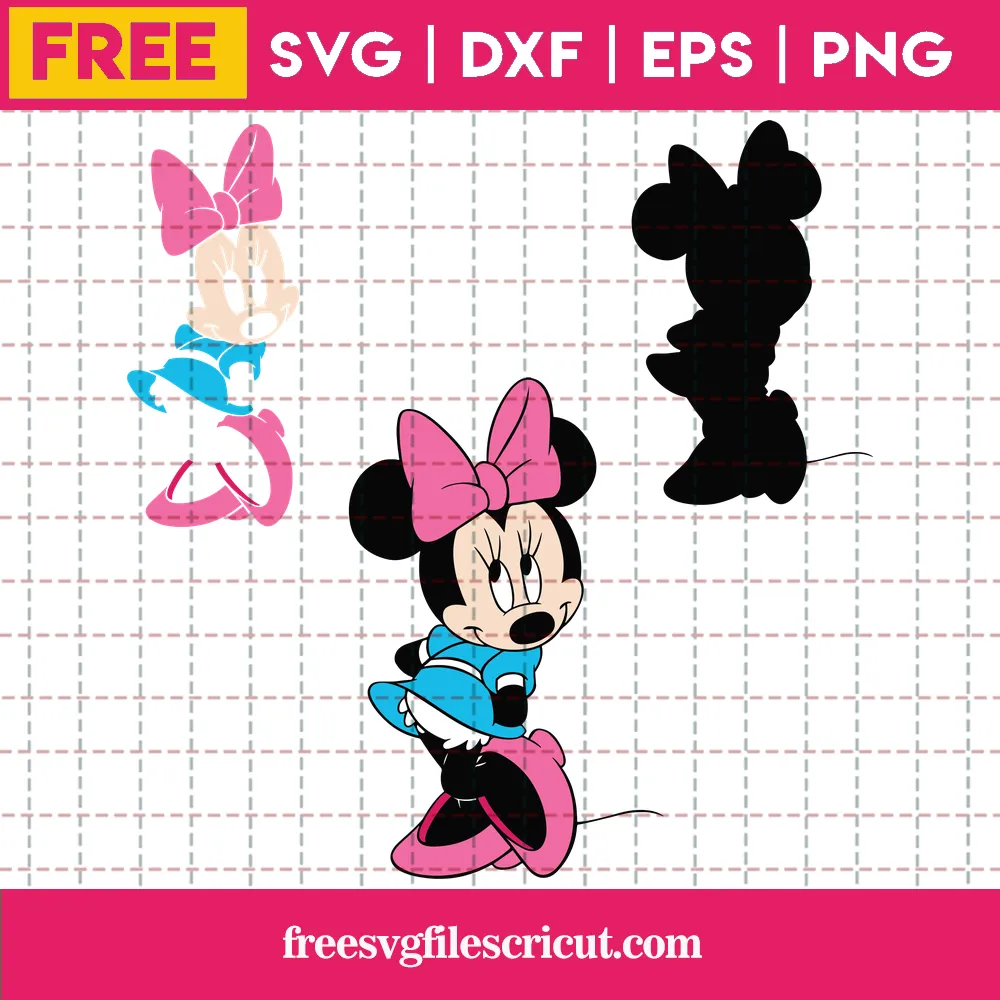 Minnie Mouse silhouette SVG Free - Free SVG files