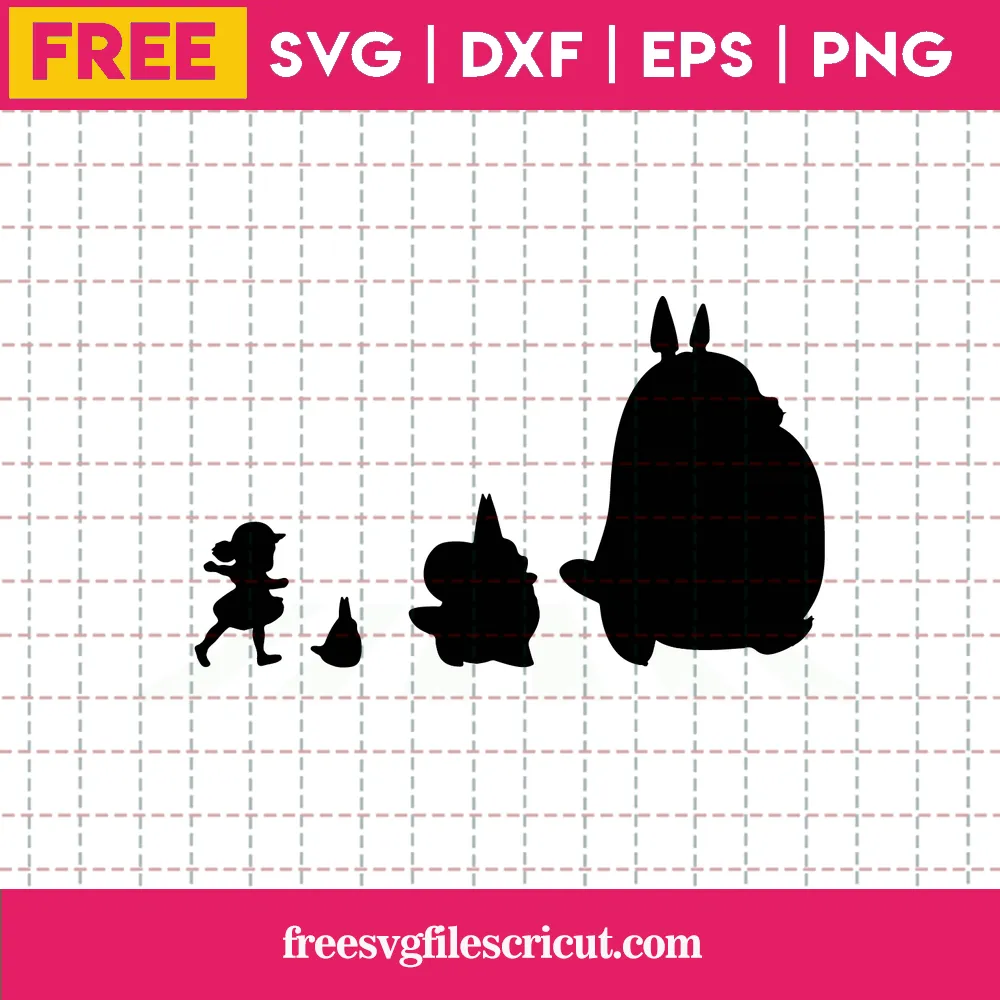 My Neighbor Totoro Road, Svg Free Cricut File