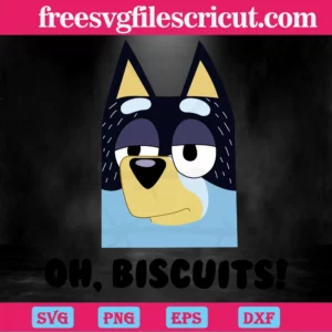 Oh Biscuits Bluey, Design Files Invert