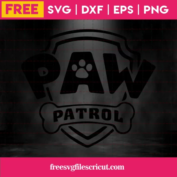 Paw Patrol Svg Free Invert
