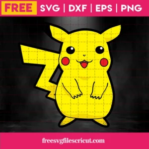 Pikachu Pokemon Svg Free Invert