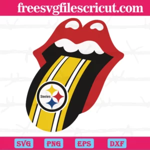 Pittsburgh Steelers Lips Layers Svg, Svg Png Dxf Eps Cricut