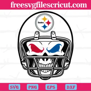 Pittsburgh Steelers Skull Helmet Svg