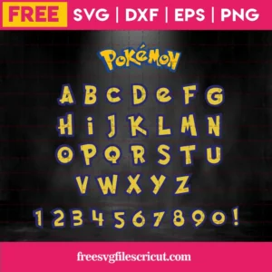 Pokemon Font Svg Free Invert