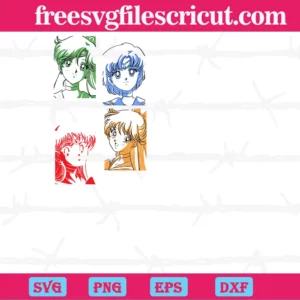 Pretty Guardian Sailor Moon, Vector Files Invert