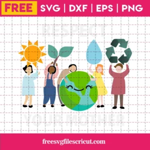 Respect Your Mother Earth Day, Silhouette Svg Free Invert