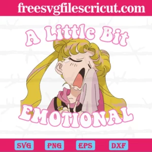 Sailor Moon A Little Bit Emotional, Svg Cut Files Invert