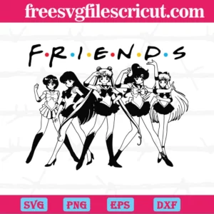 Sailor Moon All Characters, Svg Png Dxf Eps Cricut Silhouette