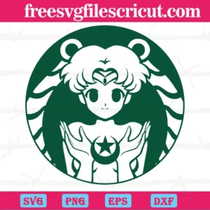 Sailor Moon Starbucks Logo, Downloadable Files