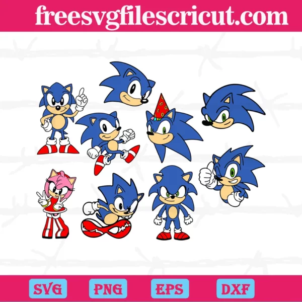 Sonic The Hedgehog Svg Bundle, Sonic Svg