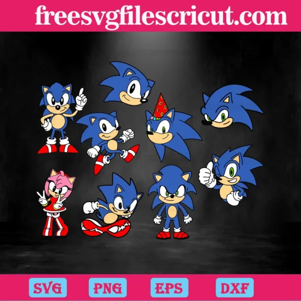 Sonic The Hedgehog Svg Bundle, Sonic Svg Invert
