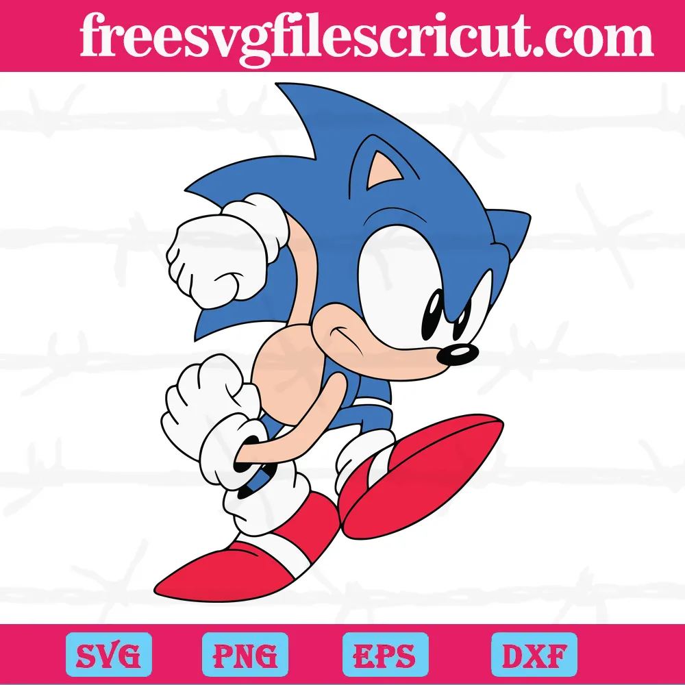 Sonic The Hedgehog Svg, SVG Clipart