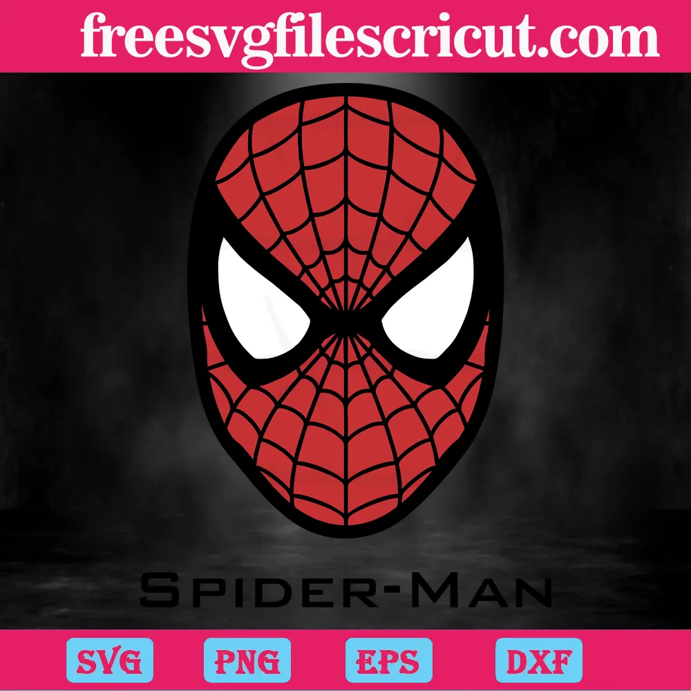Spiderman Face, Svg Png Dxf Eps Cricut - free svg files for cricut