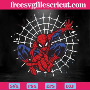 Spiderman Web, Svg Png Dxf Eps Digital Files Invert