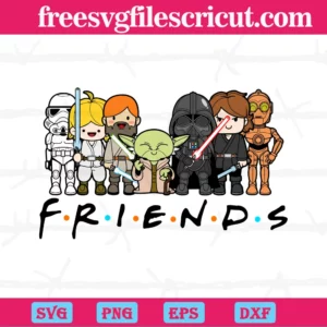 Star Wars Friends Svg