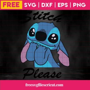 Stitch Please Disney Svg Free Invert