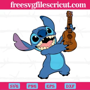 Stitch With Guitar Svg
