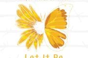 Sunflower Butterfly Cutting File Svg