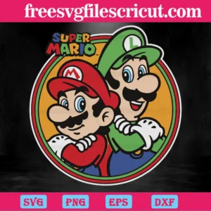 Super Mario Silhouette Svg Free Invert