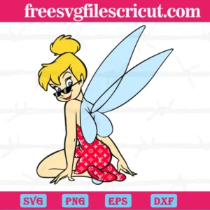Supreme Tinkerbell, Layered Svg Files Invert