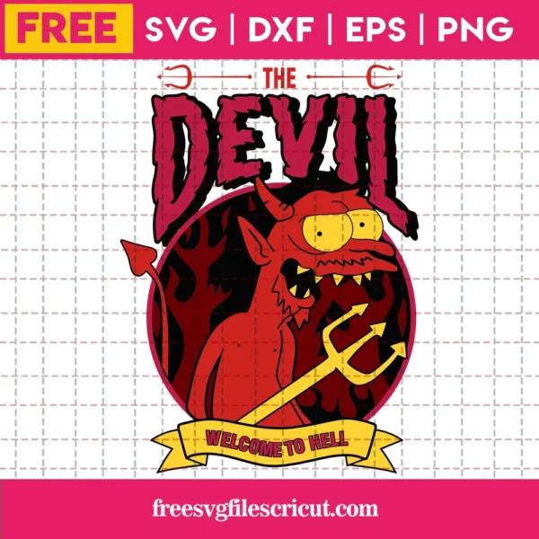 The Devil Simpsons, Free Svg For Commercial Use