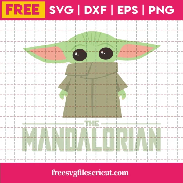The Mandalorian Baby Yoda Svg Free Invert