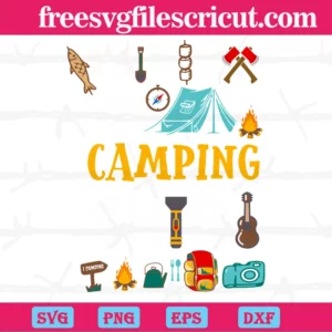 This Is My Camping Shirt, Free Svg For Commercial Use Invert