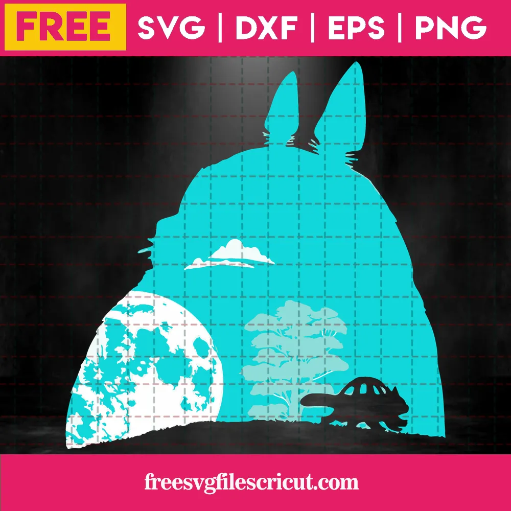 Totoro And Nekobasu, Free Svg Illustrations