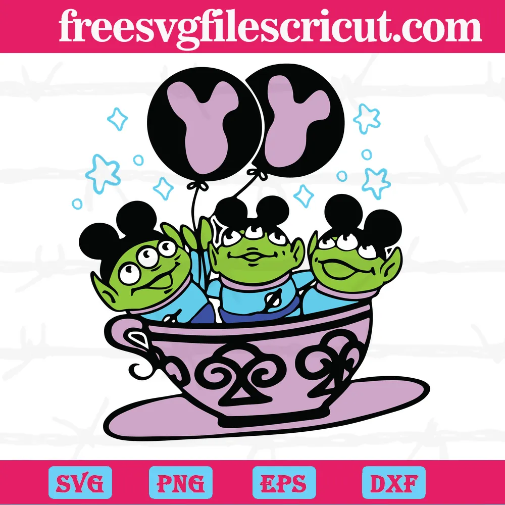 Stitch and Toothless Dragon Toy Set 4 W/ Mickey's Ears Vector Layered  Custom Cut SVG PNG EPS Files 