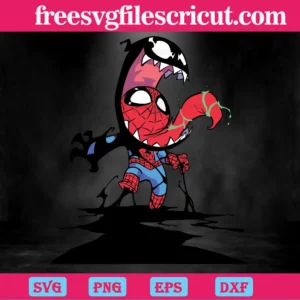 Venom Spiderman, Svg Png Dxf Eps Cricut Invert