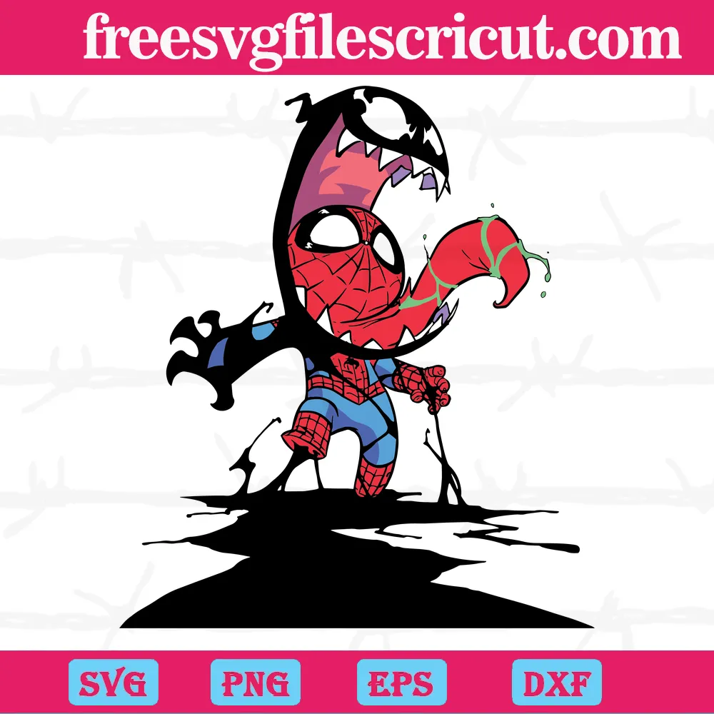 Venom Spiderman, Svg Png Dxf Eps Cricut