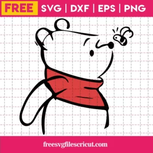 Winnie The Pooh With Bee Svg Free