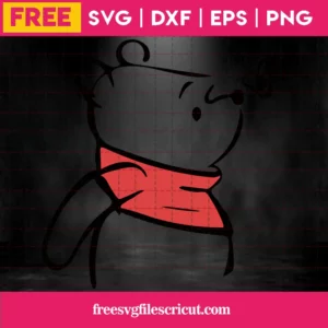 Winnie The Pooh With Bee Svg Free Invert