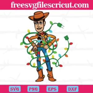 Woody With Light Toy Story Svg