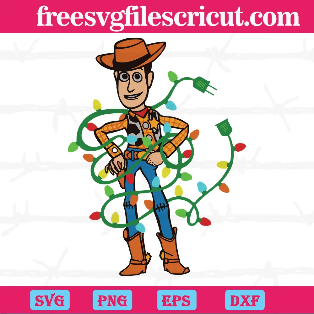 Woody With Light Toy Story Svg