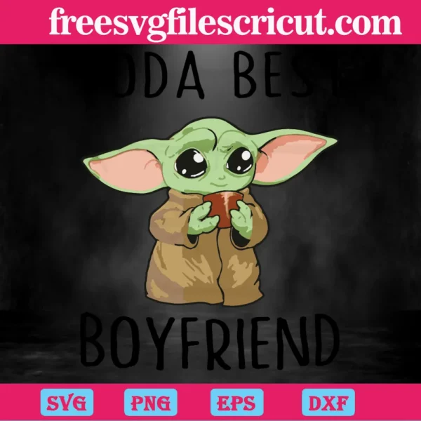 Yoda Best Boyfriend, Svg Png Dxf Eps Designs Download Invert