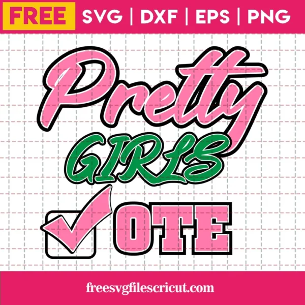 Aka Pretty Girls Vote Sorority, Free Svg Images For Commercial Use
