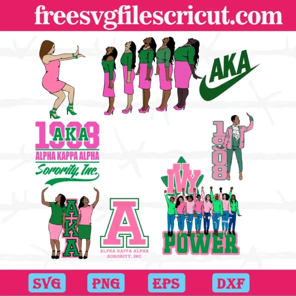 Alpha Kappa Alpha Svg Bundle