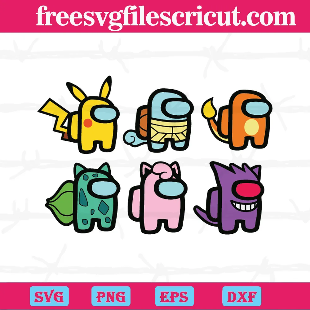 Among us SVG PNG DXF EPS - free svg files for cricut