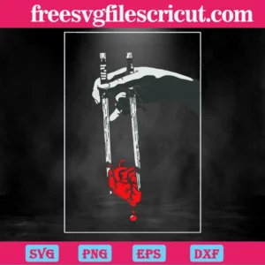 Anime Hand Holding Dishes, Vector Illustrations Svg Invert