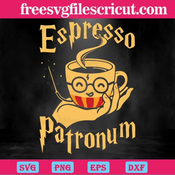 Espresso Patronum Harry Potter Coffee, Graphic Design Svg