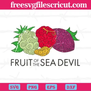 Fruit Of The Sea Devil One Piece, Svg Png Dxf Eps Cricut Files