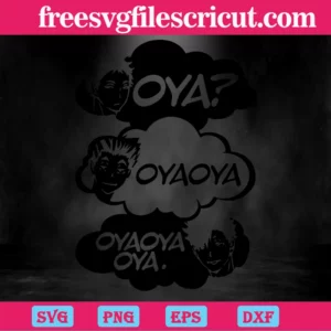 Haikyuu Oya Oya Oya Kuroo Bokuto Akaashi Anime, Svg Designs Invert